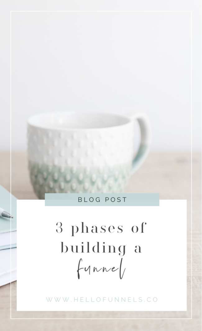 3 phases of building a funnel - There are 3 phases you need to complete in order to build a successful funnel, click to find out more | Funnels | Online Business | Internet Marketing