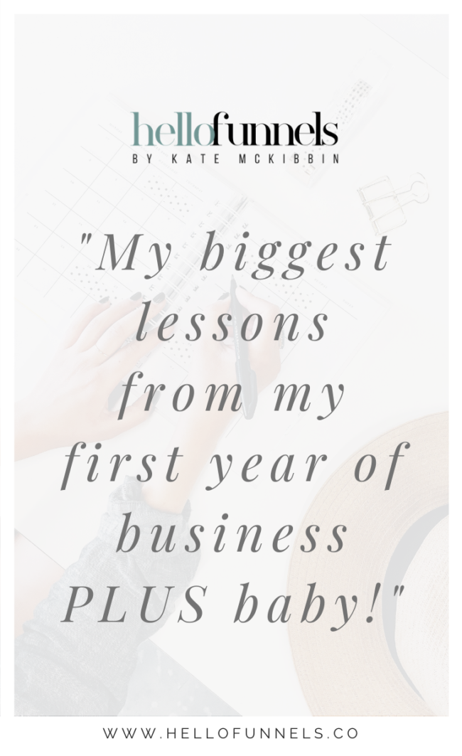 Behind the scenes of my first year of business PLUS a baby.