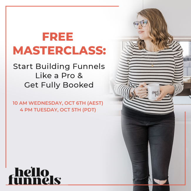 Free masterclass: Start building funnels like a pro & get fully booked